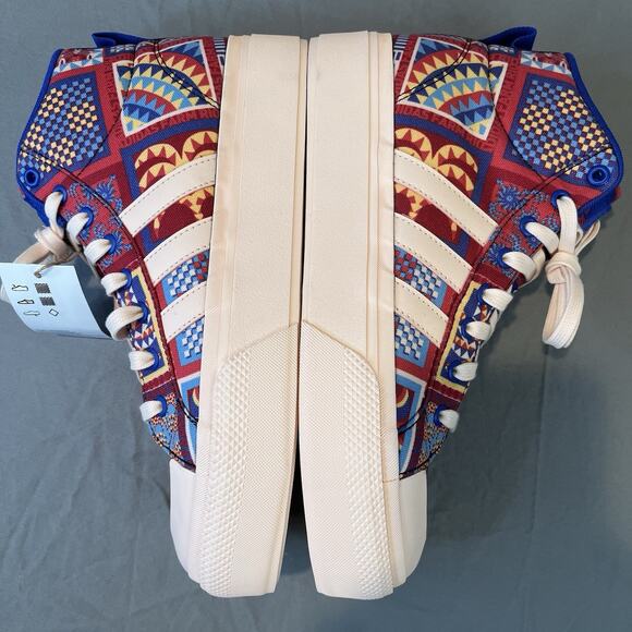 Adidas FARM Rio x Bravada 2.0 Platform Mid Womens 9.5 Skateboard Patchwork Quilt - Picture 5 of 8